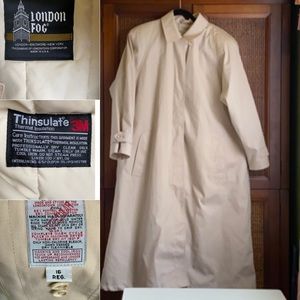 London fog coat light pink